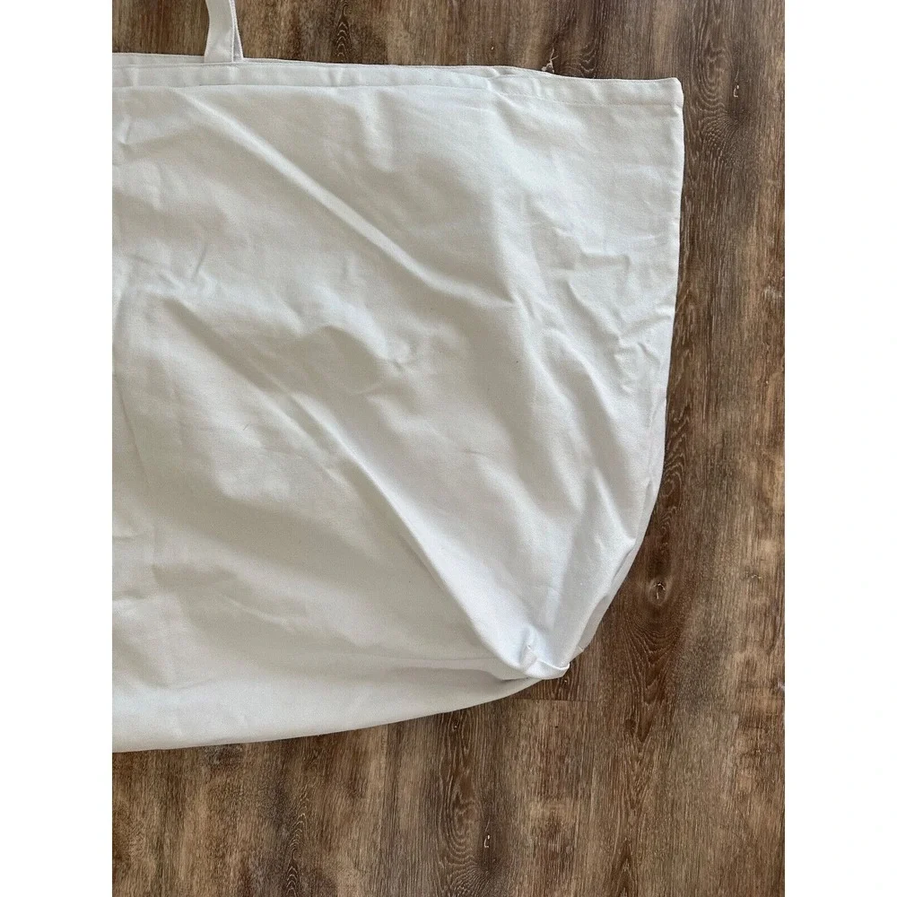 Away Travel  XL tote bag White Dust Cover Cotton Fabric Zipper 11x24x20
